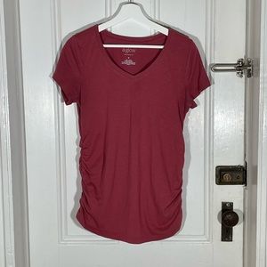 Dark Pink SS Tee from A glo Maternity (target) size medium